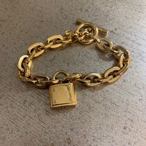 michael kors gold lock bracelet